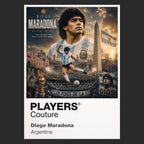 Diego Maradona Argentina Atlas Frame artwork by Players Couture