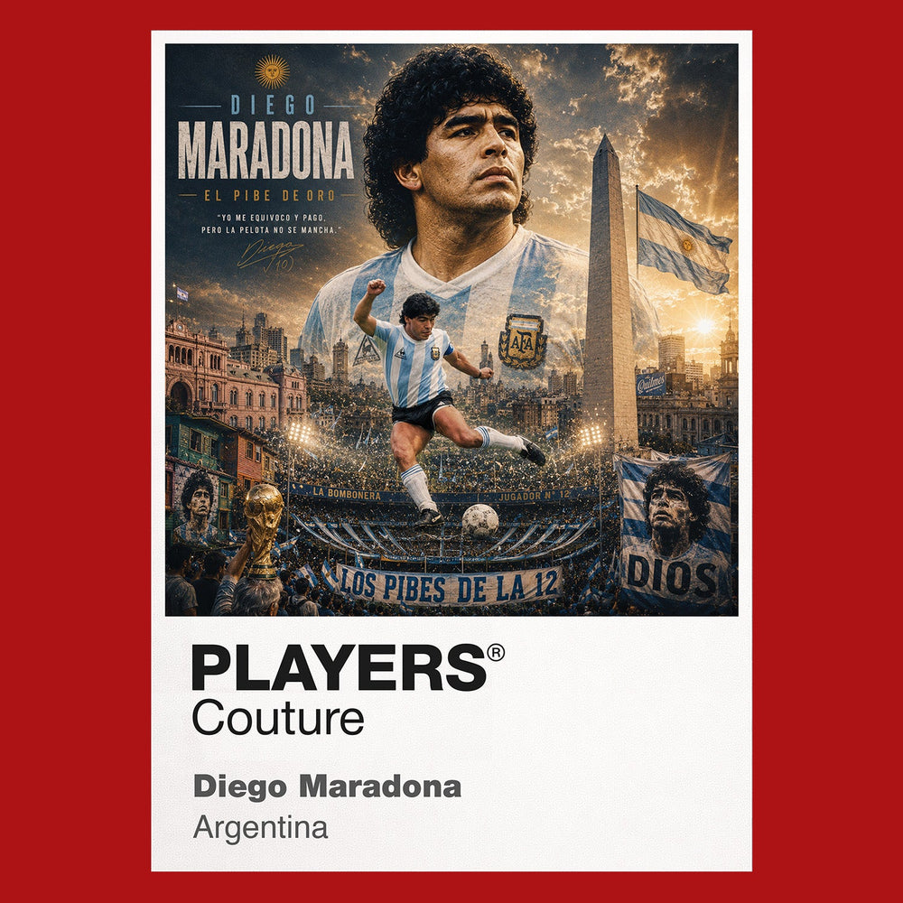Diego Maradona Argentina Atlas Frame artwork by Players Couture