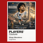 Diego Maradona Argentina Atlas Frame artwork by Players Couture