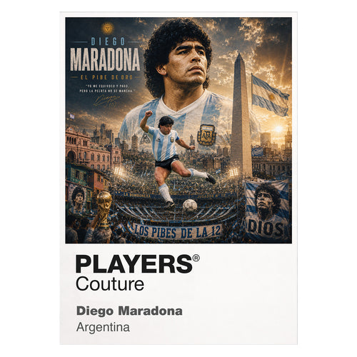 Diego Maradona Argentina Atlas Frame artwork by Players Couture