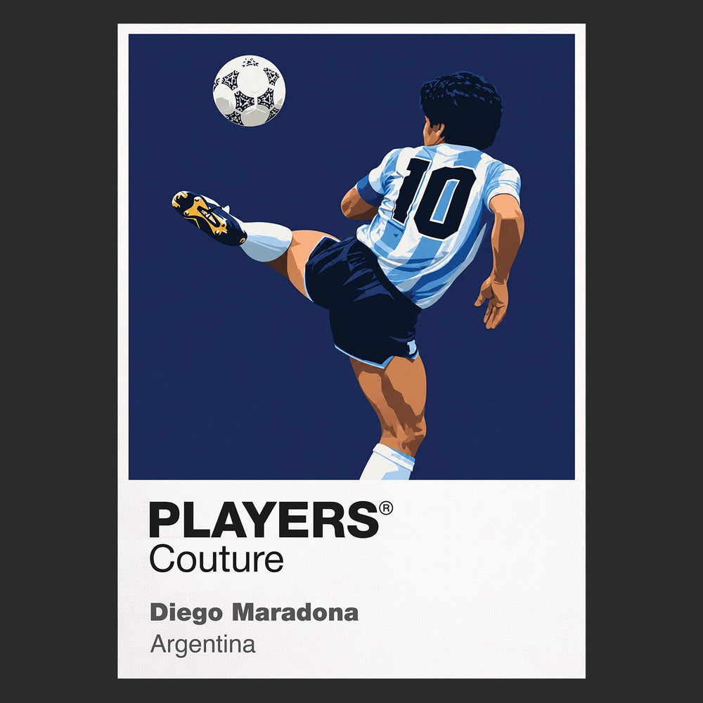 Diego Maradona Argentina Icon Frame artwork in black