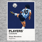 Diego Maradona Argentina Icon Frame artwork in grey