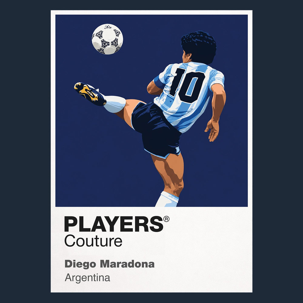 Diego Maradona Argentina Icon Frame artwork in navy