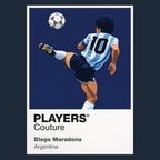 Diego Maradona Argentina Icon Frame artwork in navy