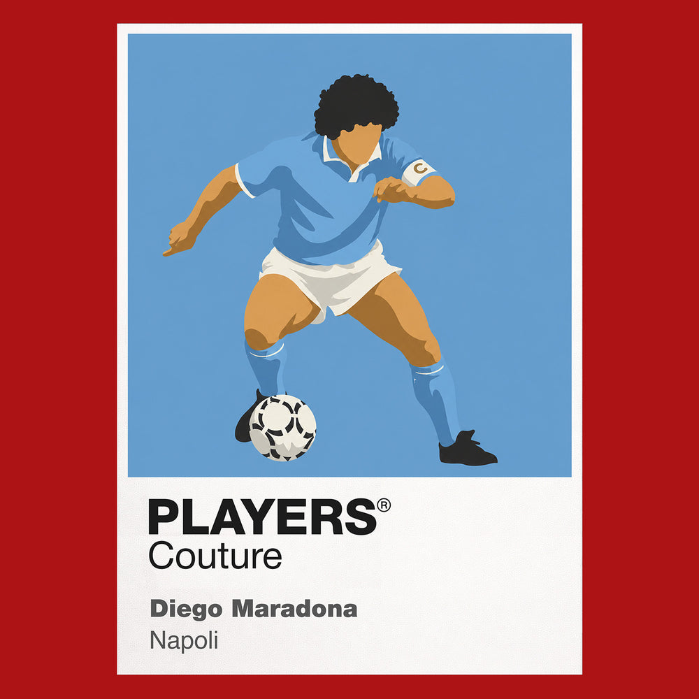 Diego Maradona Napoli Icon Frame — Red