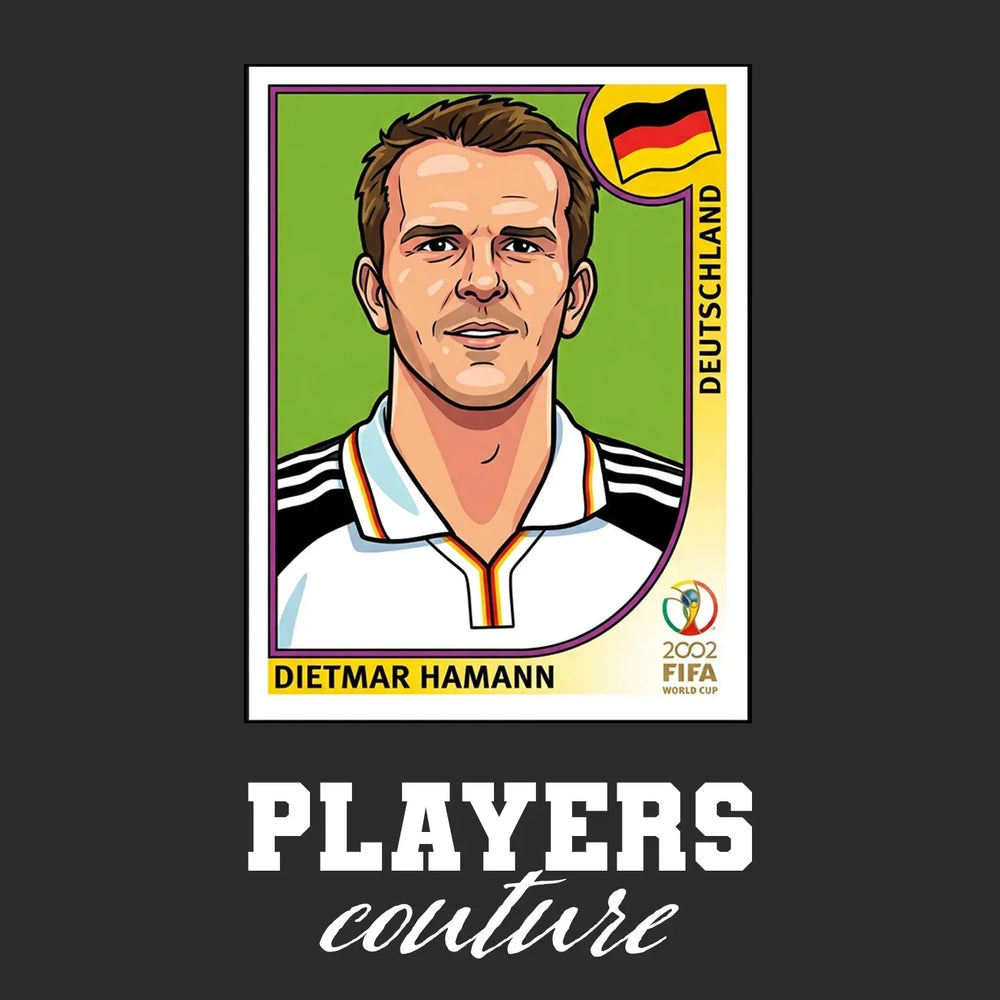 Dietmar Hamann World Cup Sticker Kids T-Shirt – dietmar hamann black Players Couture design