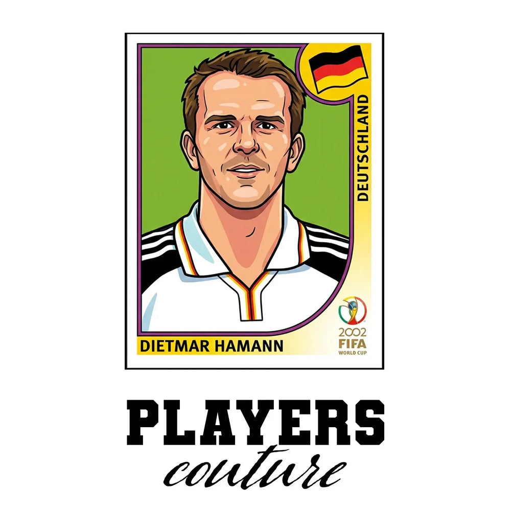Dietmar Hamann World Cup Sticker Kids Hoodie – dietmar hamann white Players Couture design