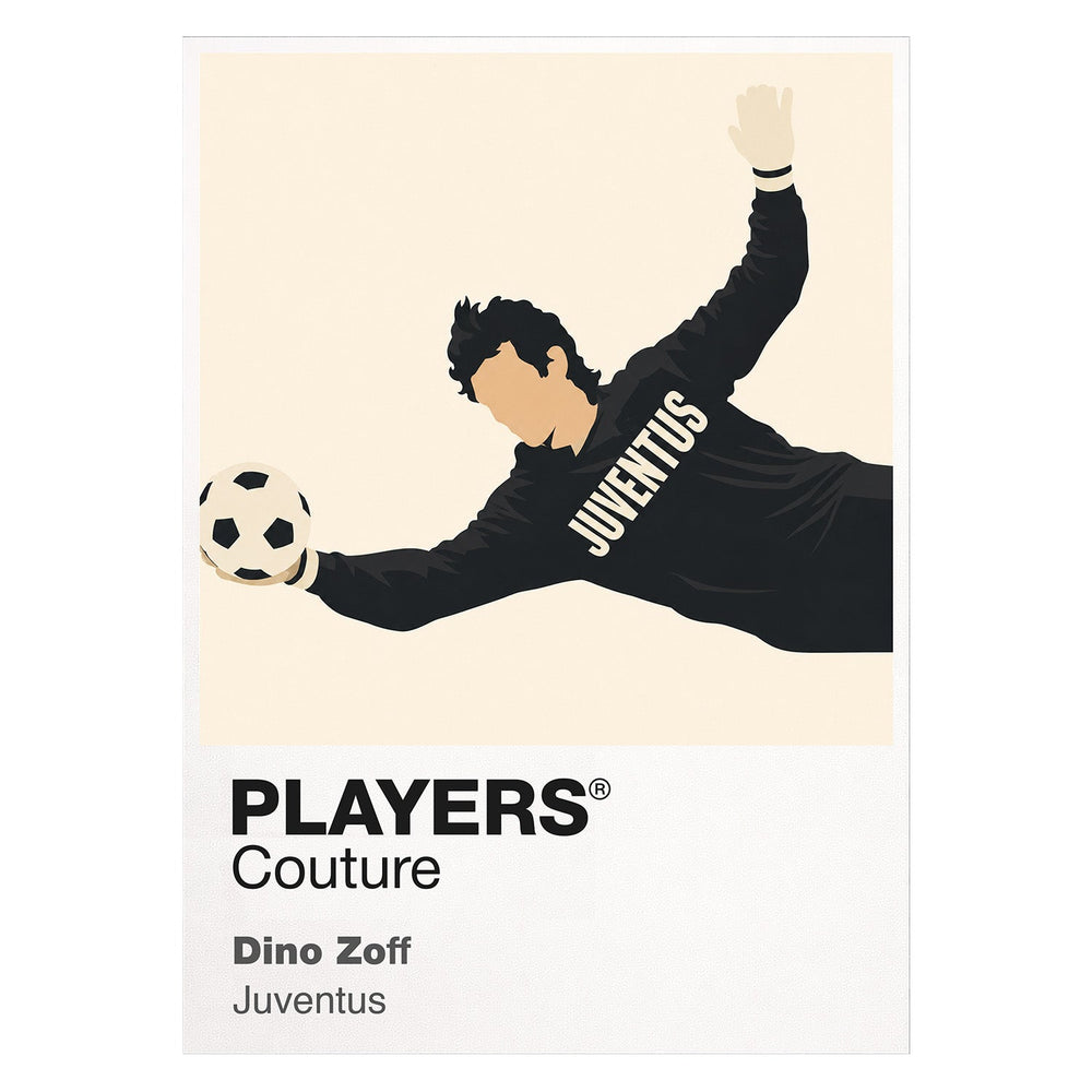 Dino Zoff Juventus Icon Frame — White