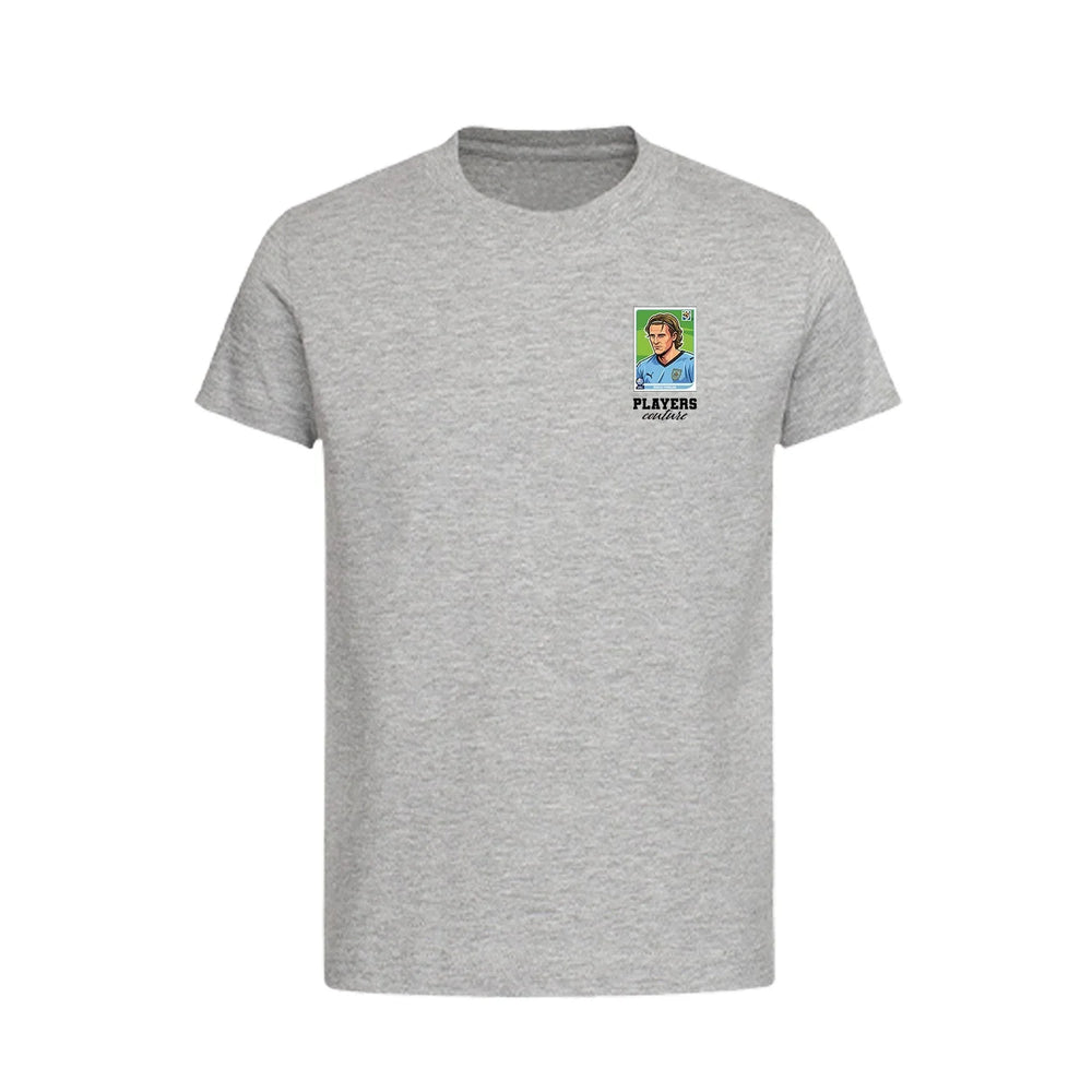 Diego Forlan World Cup Sticker Kids T-Shirt – diogo forlan sticker kids grey tshirt Players Couture design