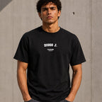 Diogo J. Men's T-Shirt — lifestyle photo, Black t-shirt
