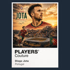 Diogo Jota Portugal Atlas Frame artwork by Players Couture