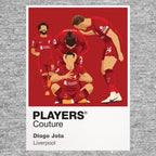 Diogo Jota Liverpool grey Icon Frame artwork detail