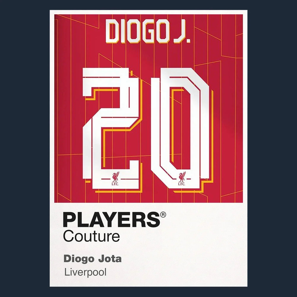 Diogo Jota 20 Football Shirt Frame Men's Hoodie – navy close-up detail shot of the Diogo Jota 20 Football Players Couture
