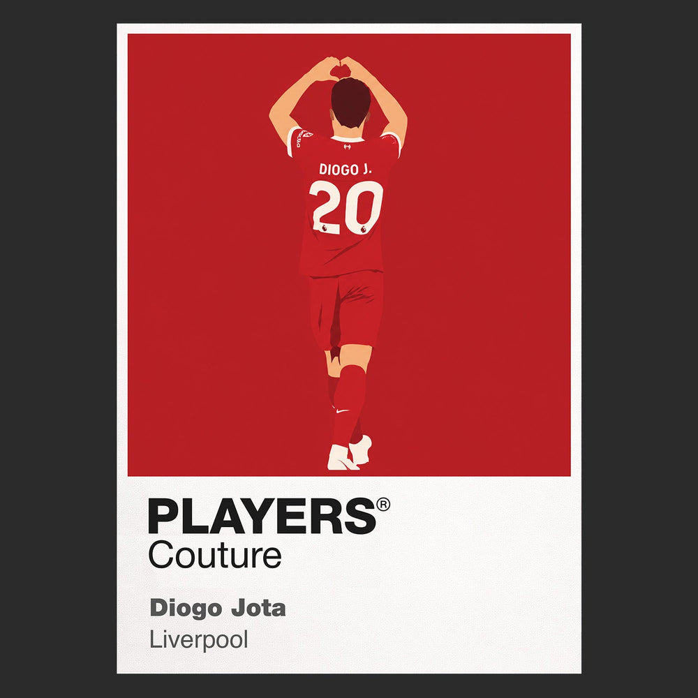 Diogo Jota Liverpool Icon Frame — Black