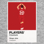 Diogo Jota Liverpool Icon Frame — Gray
