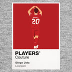 Diogo Jota Liverpool Icon Frame Kids T-Shirt — Gray Artwork