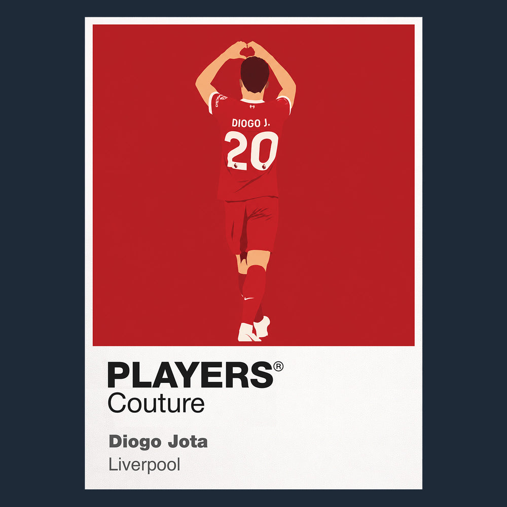 Diogo Jota Liverpool Icon Frame — Navy
