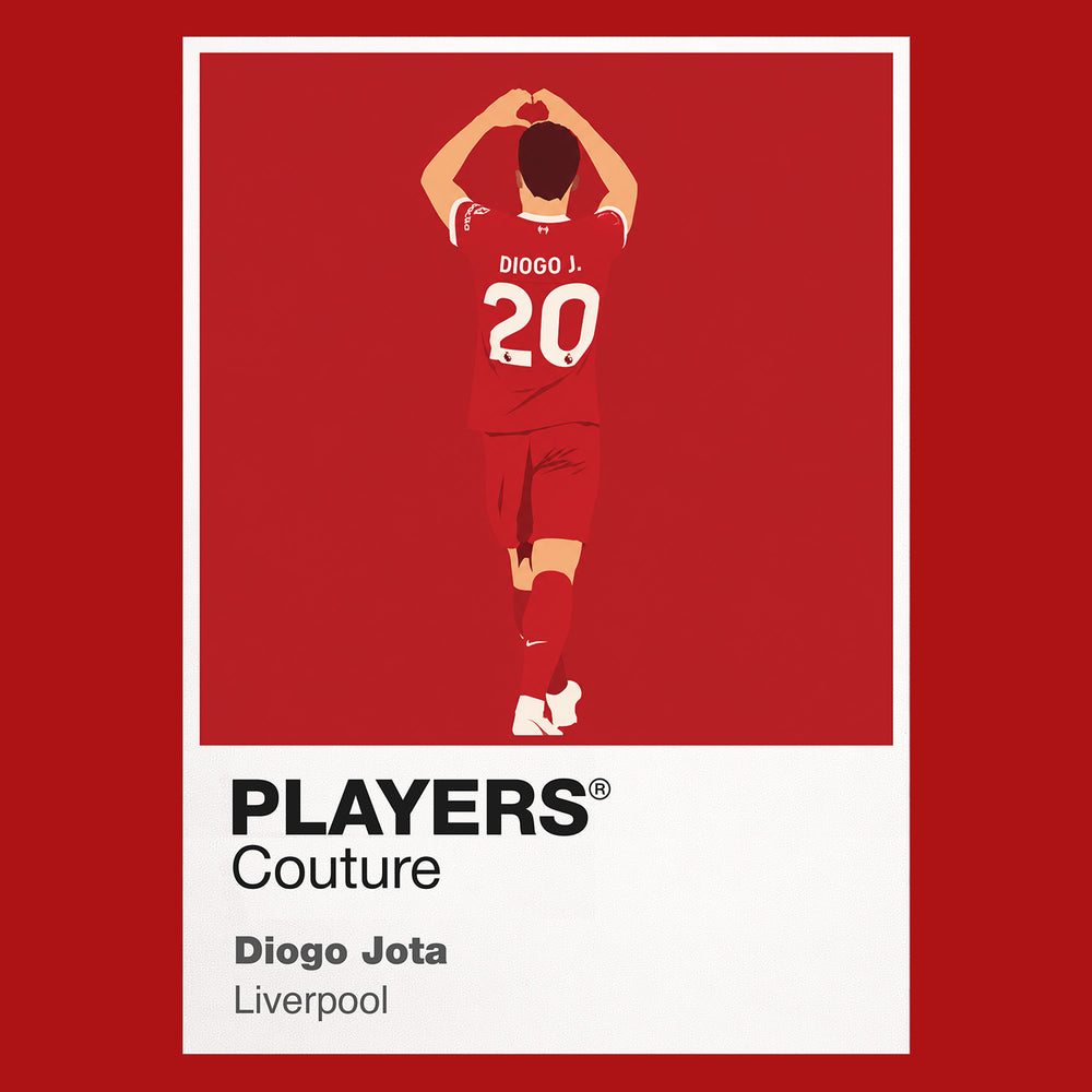 Diogo Jota Liverpool Icon Frame — Red