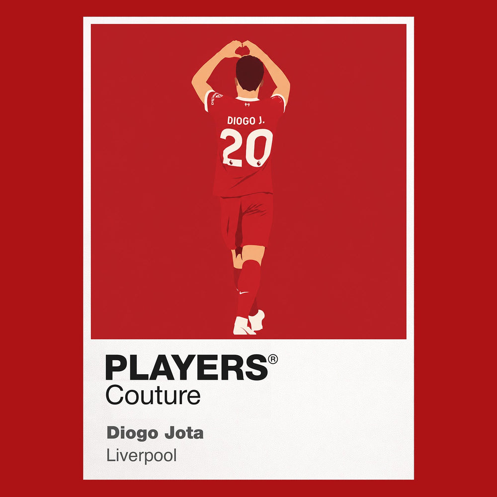 Diogo Jota Liverpool Icon Frame Kids Hoodie — Red Artwork