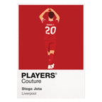 Diogo Jota Liverpool Icon Frame — White