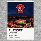 Diogo Jota Liverpool forever number 20 Icons in Lights Frame tribute artwork in grey
