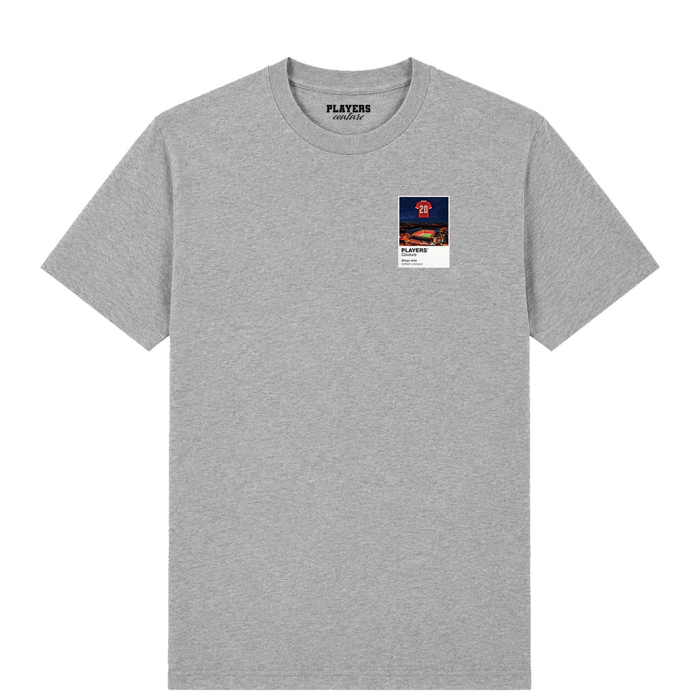 Diogo Jota Liverpool Icons in Lights Frame Men's T-Shirt in Gray
