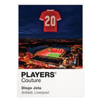 Diogo Jota Liverpool forever number 20 Icons in Lights Frame tribute artwork in white
