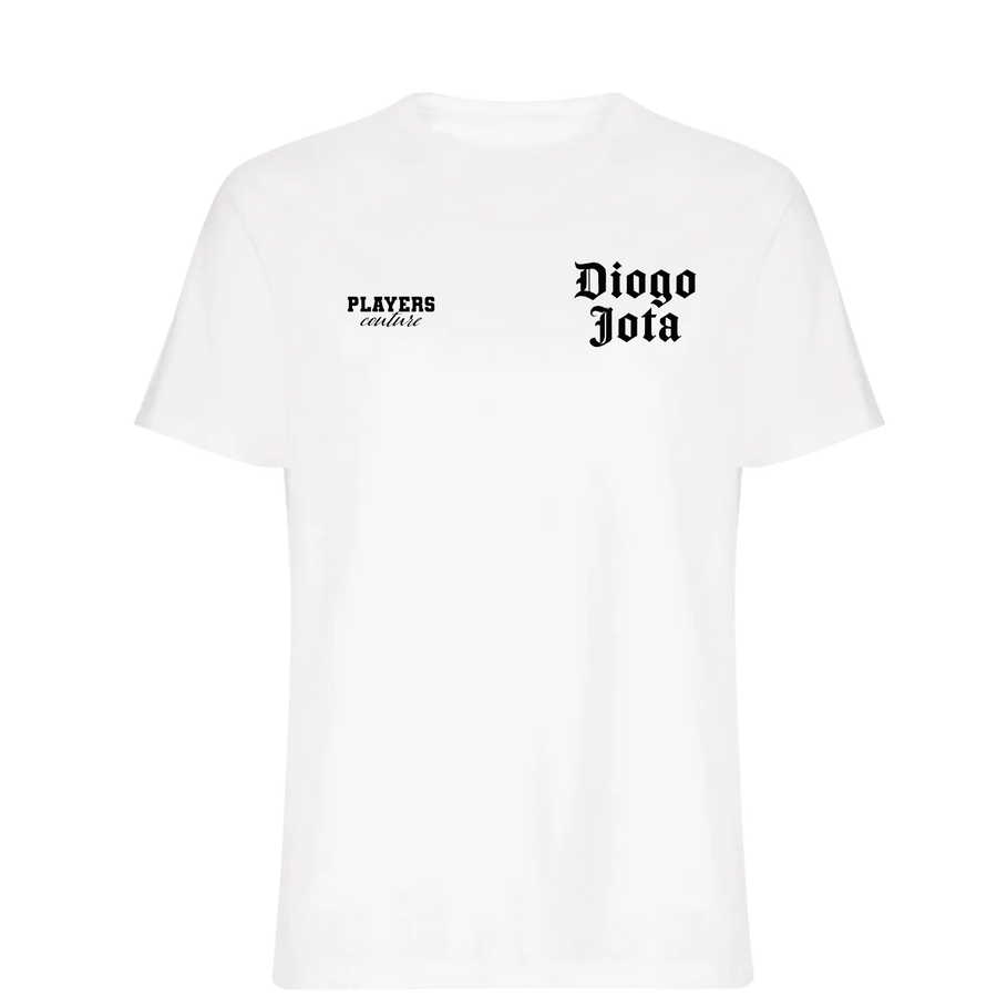 Diogo Jota Logo Players Couture Mens T-Shirt White