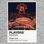 Diogo Jota Portugal Icons in Lights Frame tribute artwork in grey