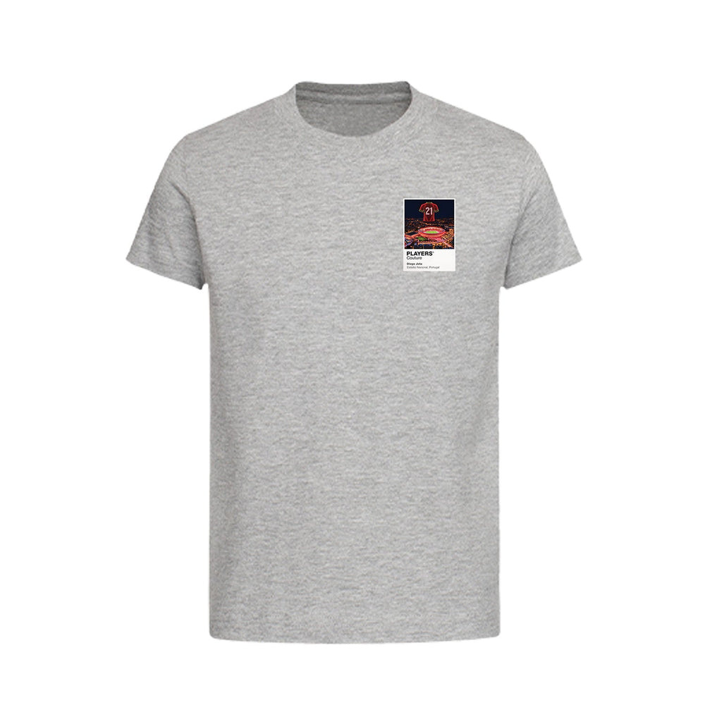 Diogo Jota Portugal Icons in Lights Frame Kids T-Shirt in Gray