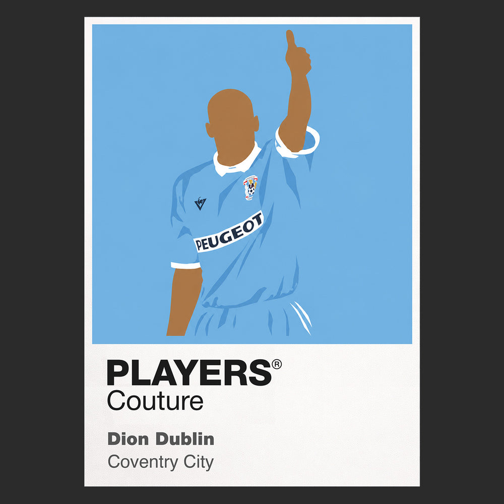 Dion Dublin Coventry City Icon Frame — Black
