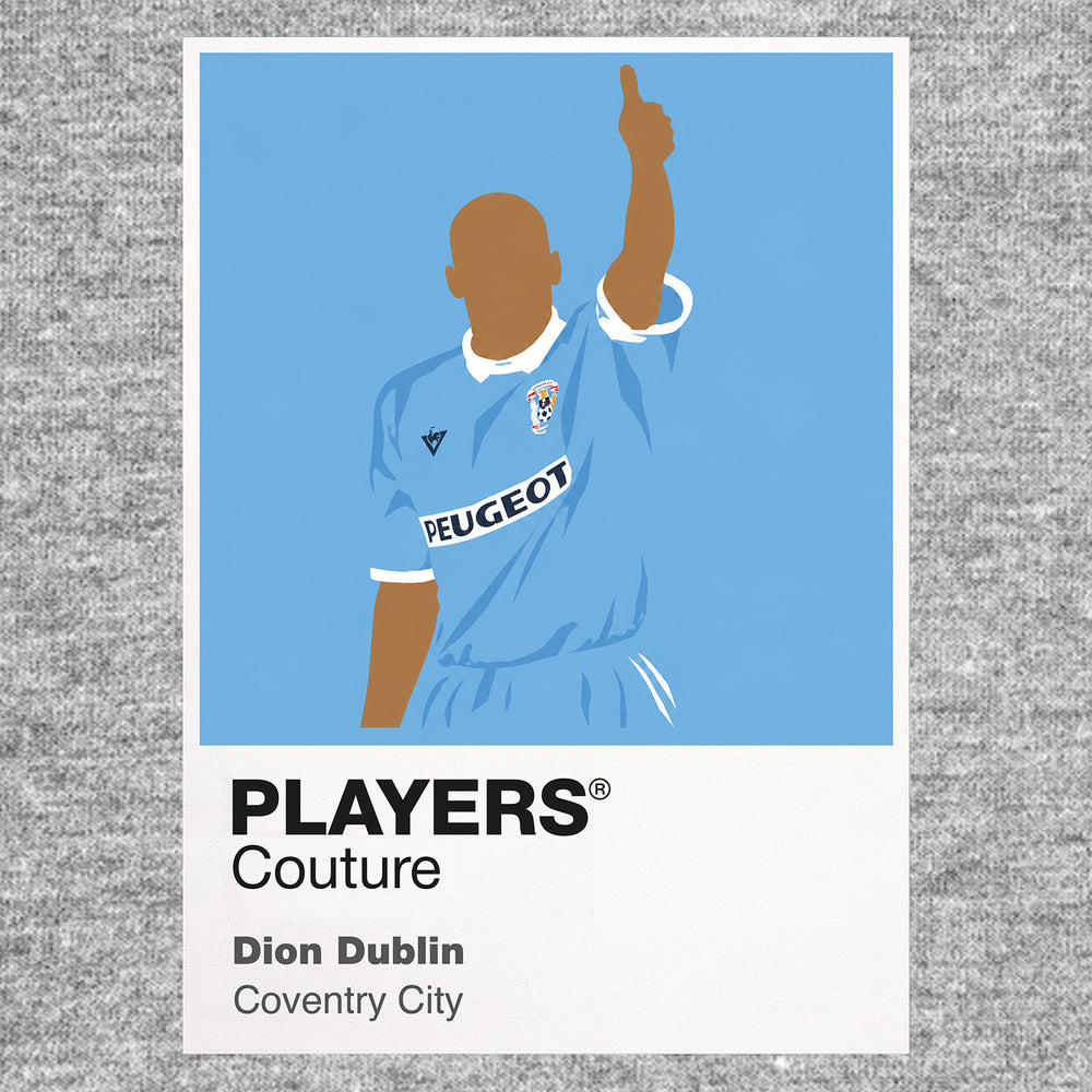 Dion Dublin Coventry City Icon Frame — Gray