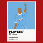 Dion Dublin Coventry City Icon Frame — Red