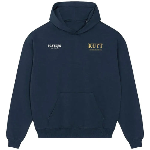 Dirk Kuyt hoodie – navy men's hoodie featuring the Dirk Kuyt Players Couture logo