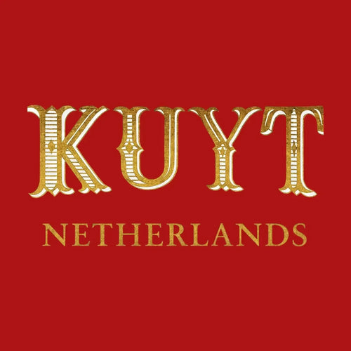 Dirk Kuyt Logo Men's Hoodie – red close-up detail shot of the Dirk Kuyt Players Couture logo design