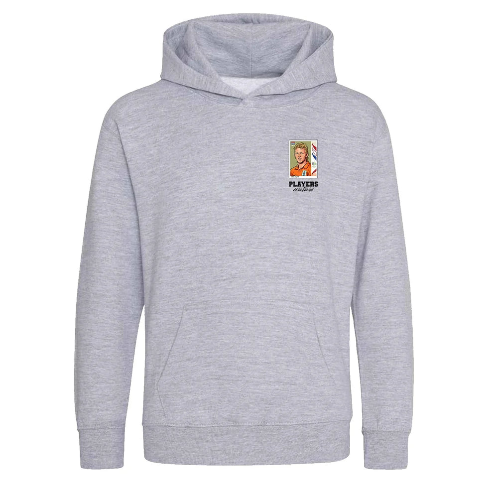 Dirk Kuyt World Cup Sticker Kids Hoodie – dirk kuyt sticker kids grey hoodie Players Couture design