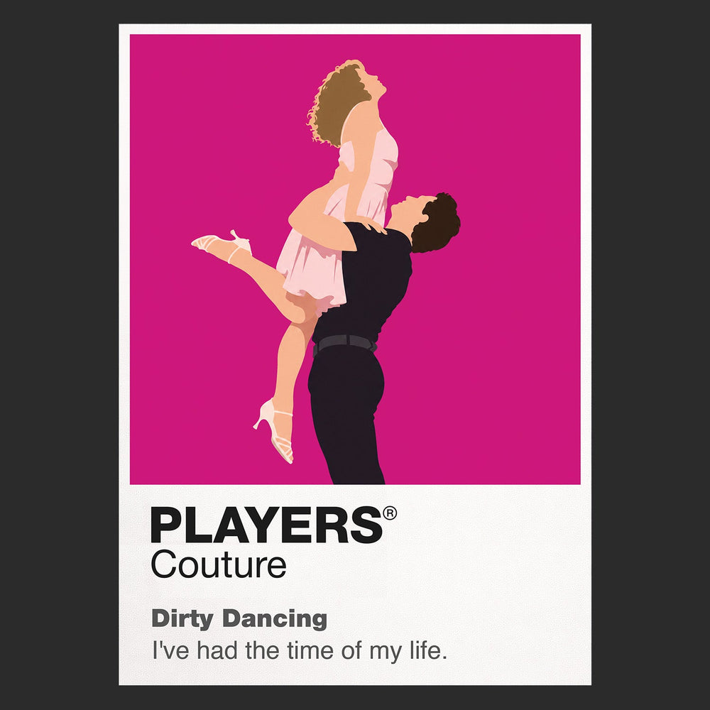 Dirty Dancing Baby and Johnny's poised final lift at Kellerman's summer resort Icon Frame artwork in black