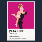 Dirty Dancing Baby and Johnny's poised final lift at Kellerman's summer resort Icon Frame artwork in navy
