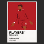Divock Origi Liverpool Icon Frame — Black