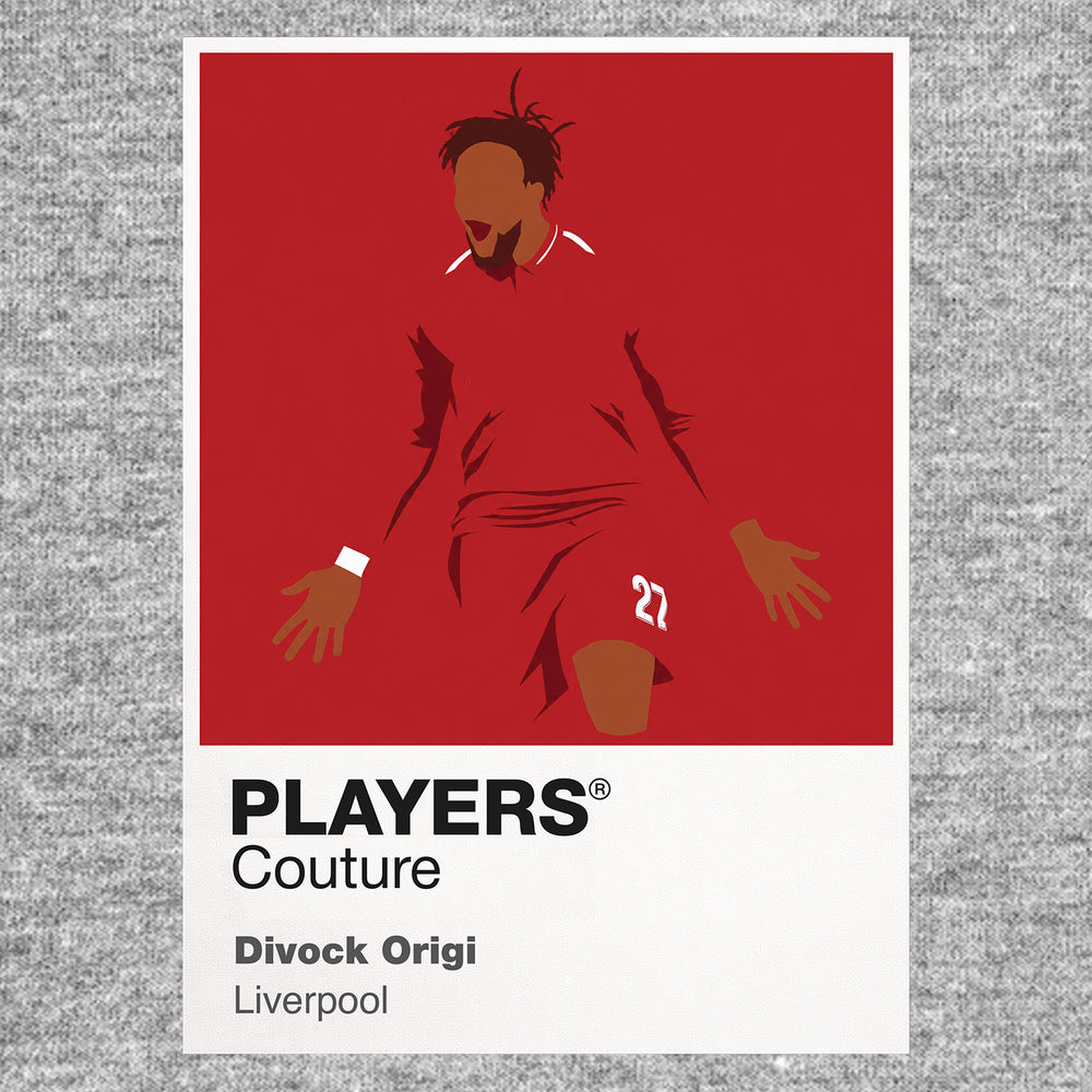 Divock Origi Liverpool Icon Frame — Gray