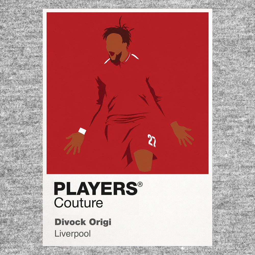 Divock Origi Liverpool Icon Frame — Gray