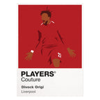 Divock Origi Liverpool Icon Frame — White