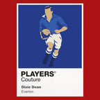 Dixie Dean Everton Icon Frame — Red
