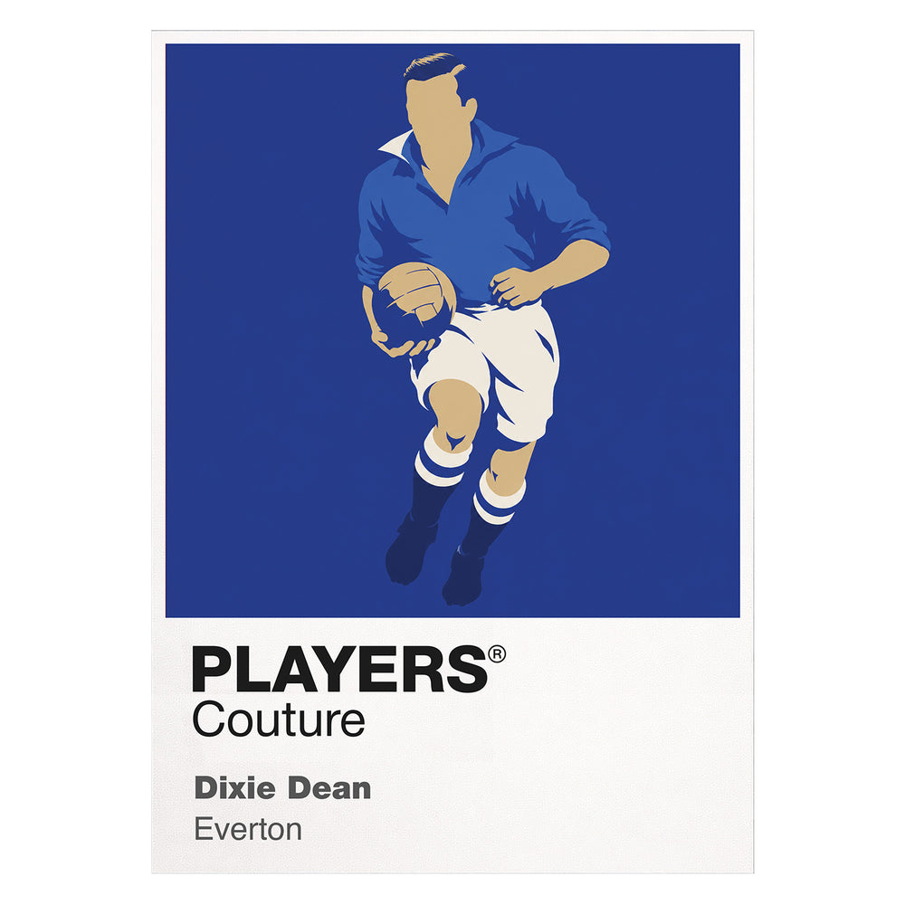 Dixie Dean Everton Icon Frame — White