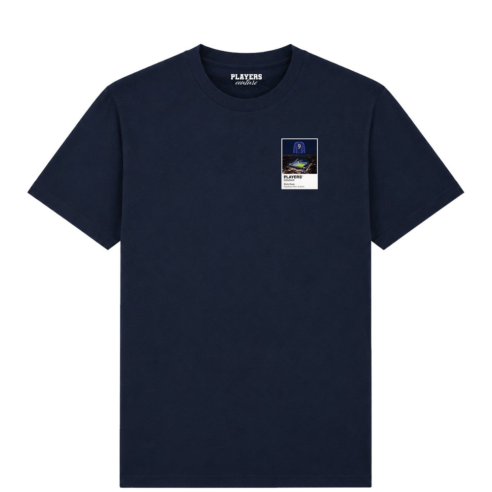Dixie Dean Everton Icons in Lights Frame Men's T-Shirt in Navy