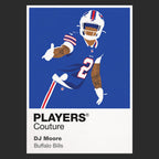DJ Moore Buffalo Bills black Icon Frame artwork detail