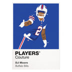 DJ Moore Buffalo Bills white Icon Frame artwork detail