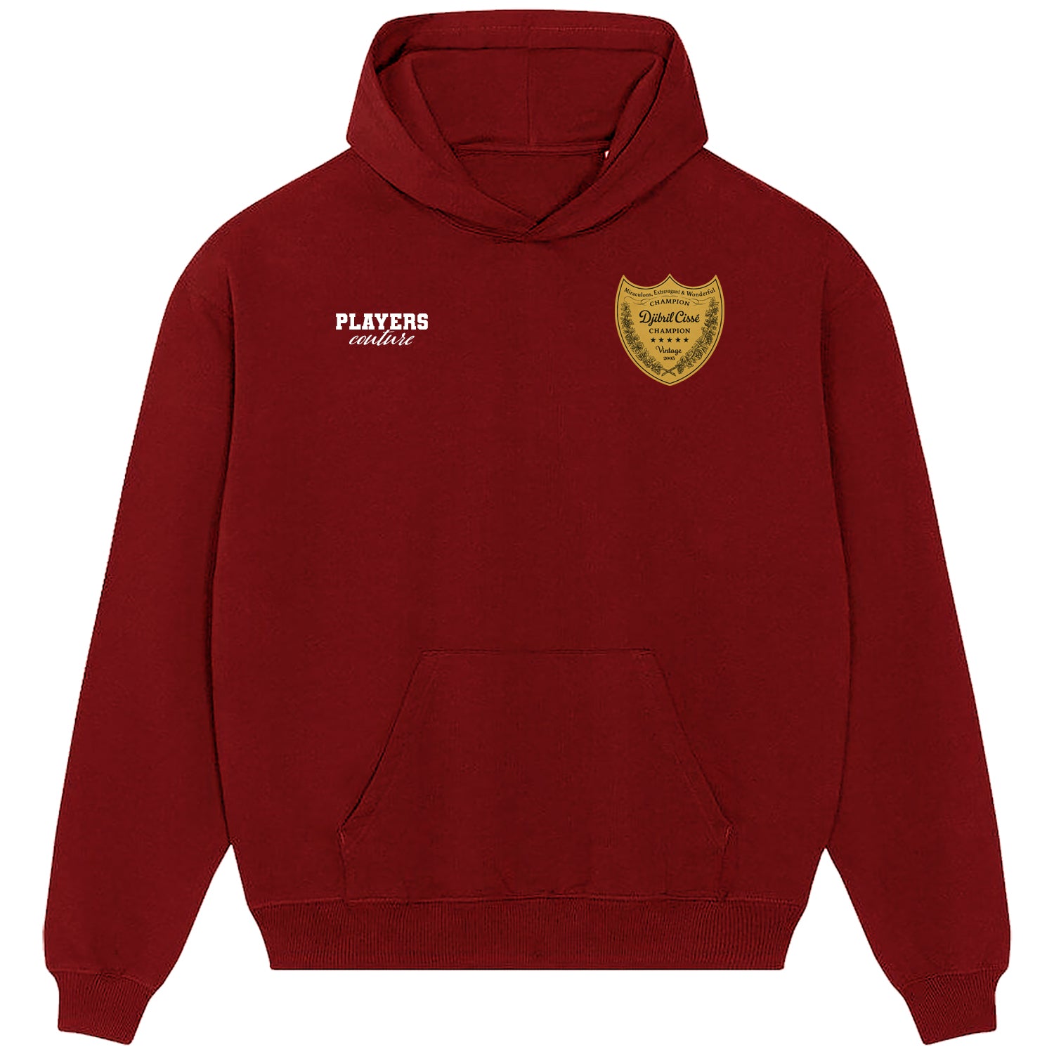 Djibril Cisse Logo Players Couture Men's Casual Hoodie Red