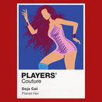 Doja Cat Doja Cat's fashion-led silhouette, character changes and playful visual experimentation Icon Frame artwork in red