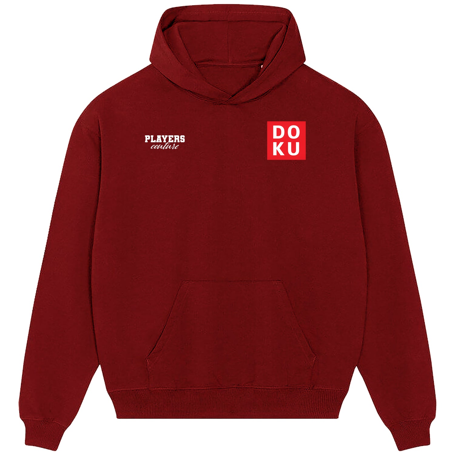 Jeremy Doku Logo Players Couture Men's Casual Hoodie Red